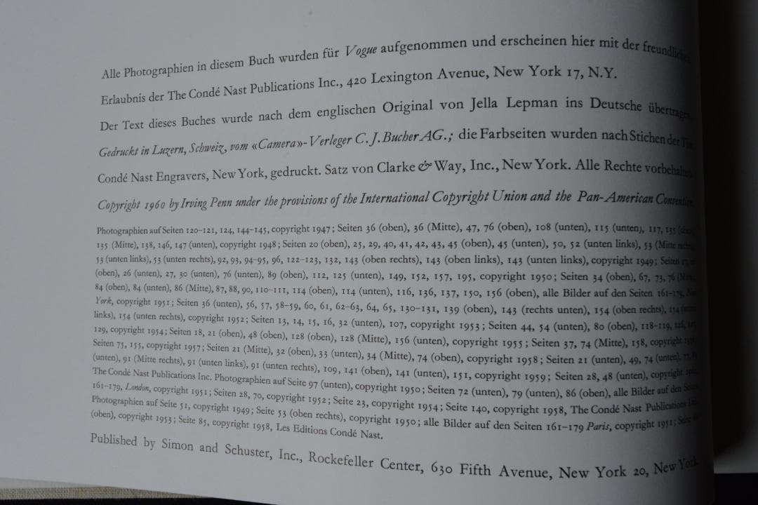 【Irving Penn：Augenblicke】★★大幅に値下げしました