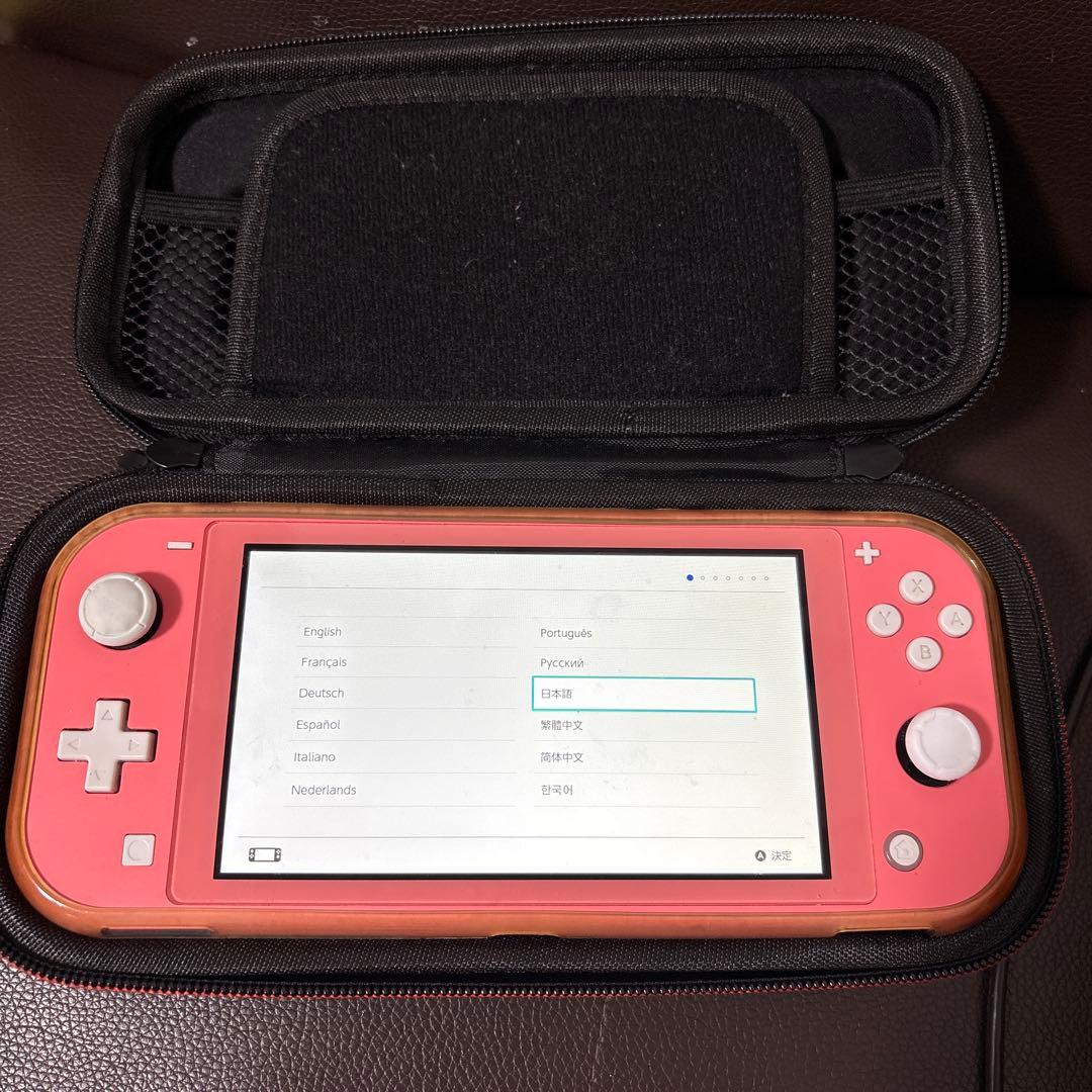 Nintendo Switch Lite ピンク 本体 ケース付き