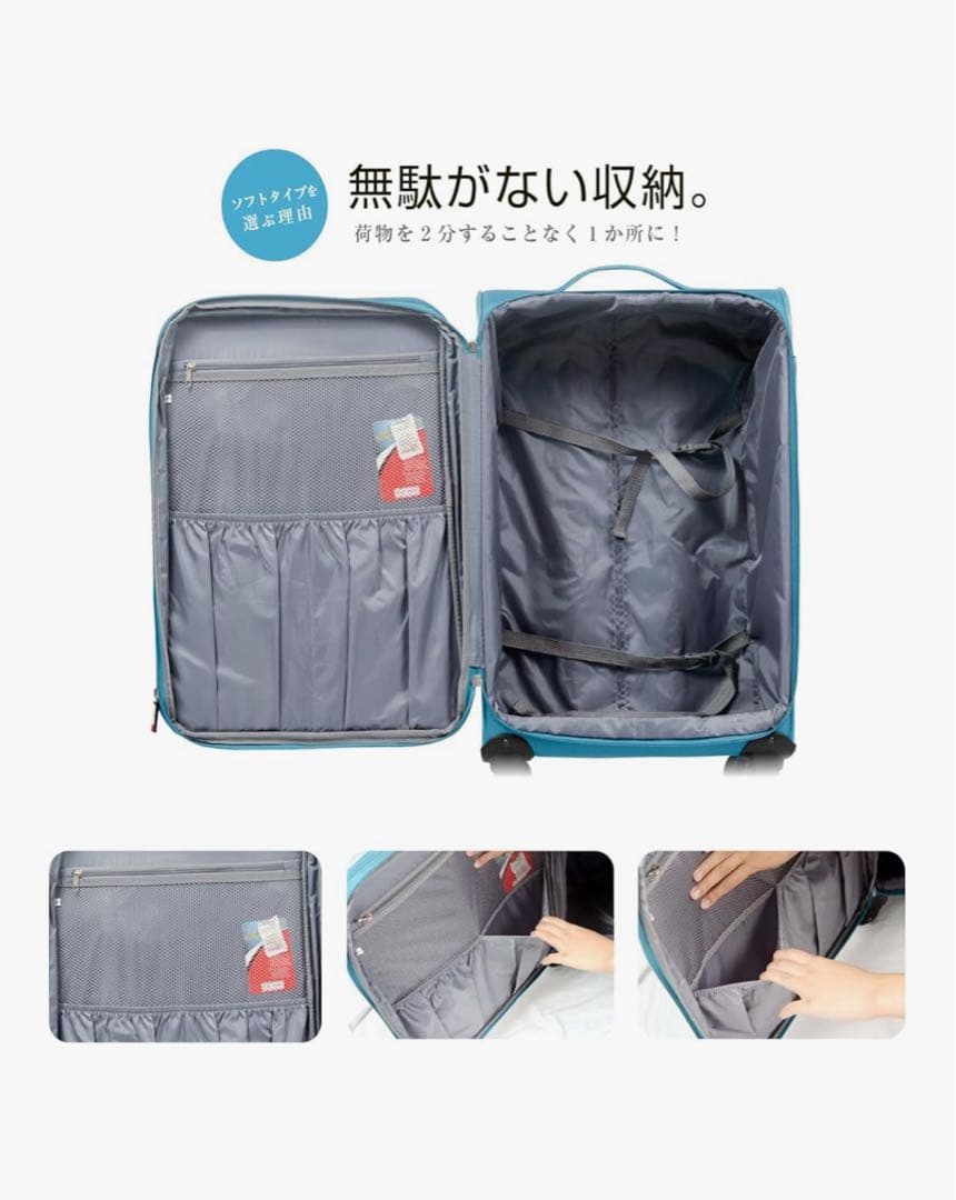 ★送料込み★【新品未使用】[グリフィンランド] 軽量スーツケース Mサイズ