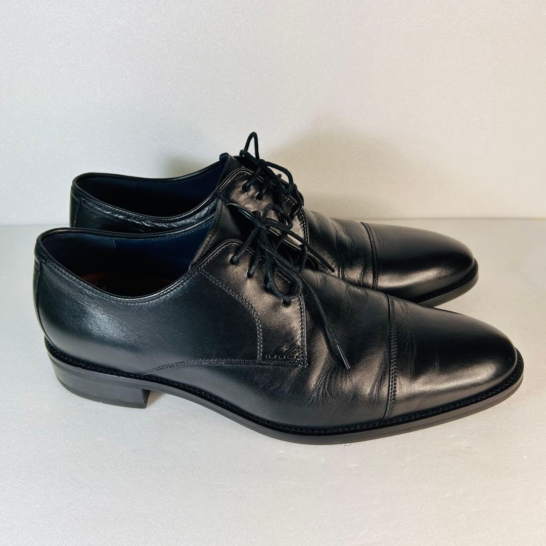 【美品】COLEHAAN コールハーン黒レザー　シューズ ストレートチップ