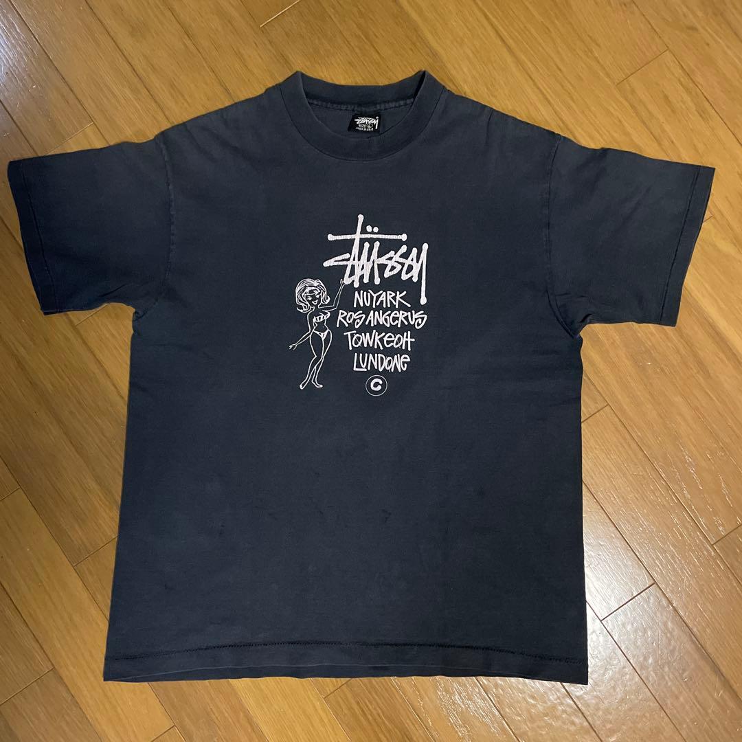 Old Stussy 90年台初期黒タグ 黒色 Lサイズ