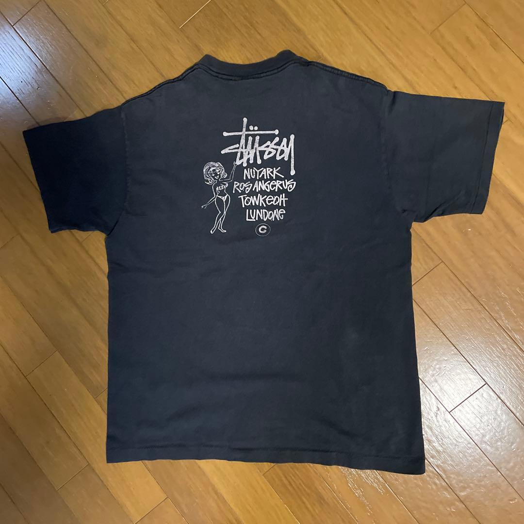 Old Stussy 90年台初期黒タグ 黒色 Lサイズ
