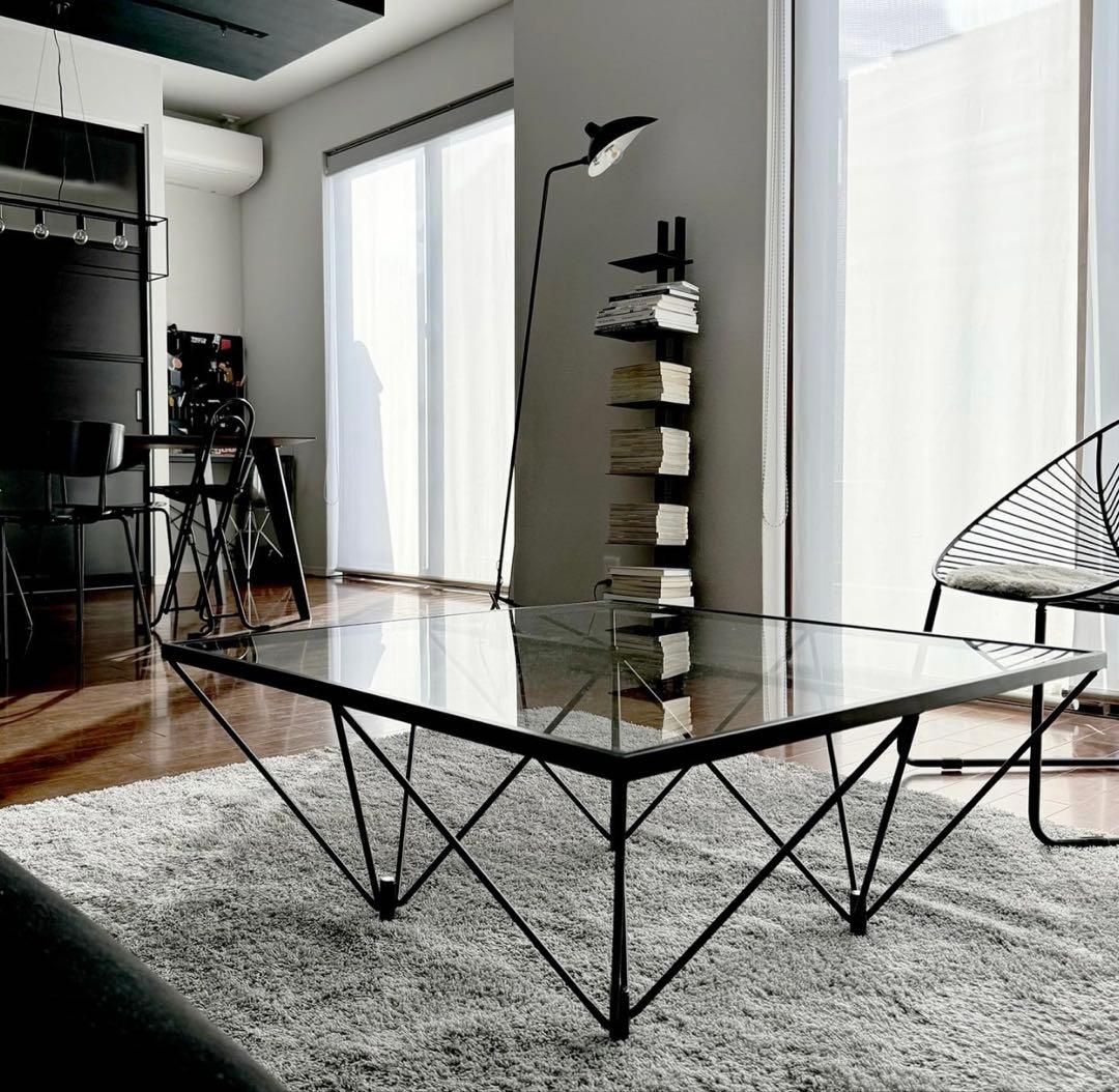 美品 地域限定お届け1000円 強化ガラス センターテーブル ルネセイコウ