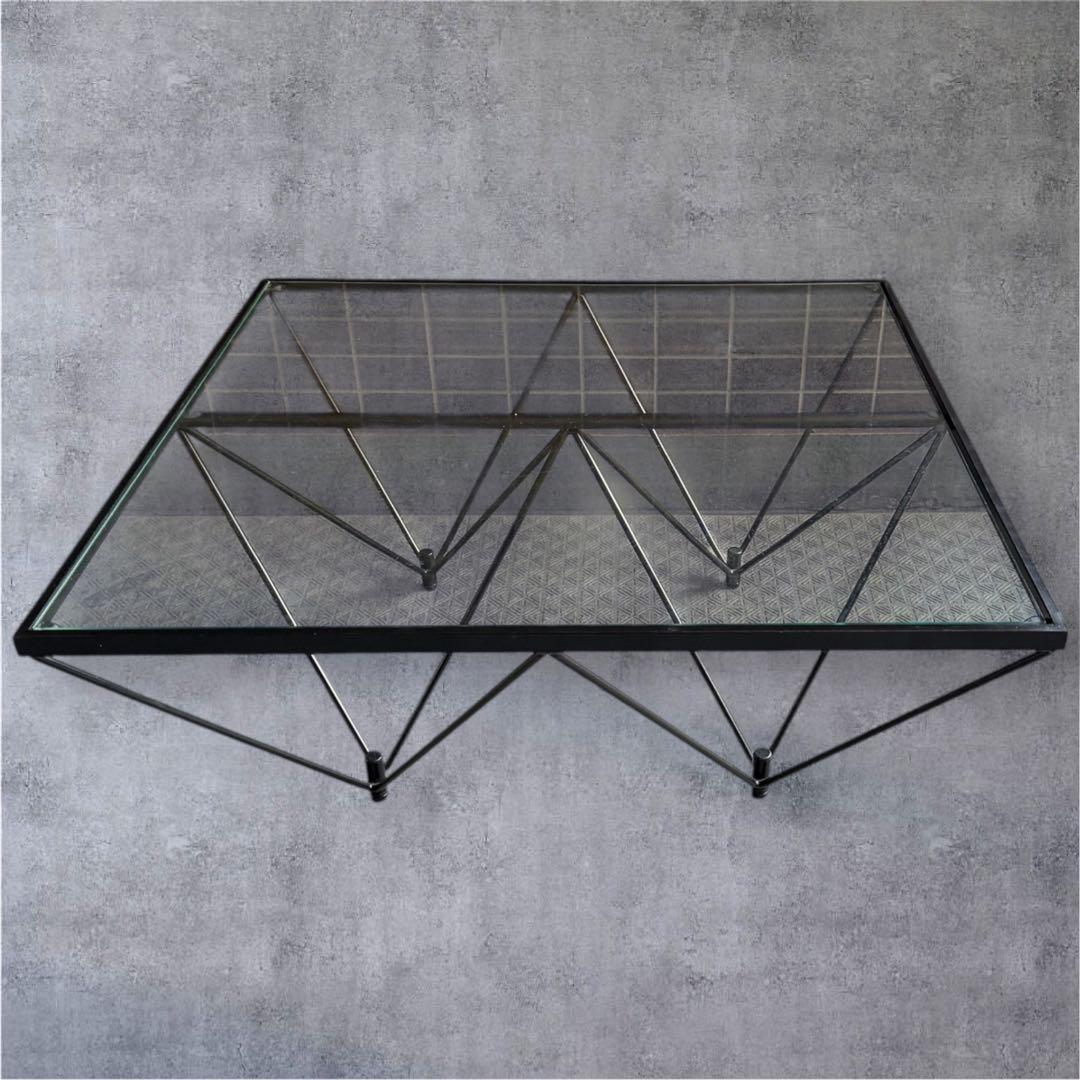 美品 地域限定お届け1000円 強化ガラス センターテーブル ルネセイコウ