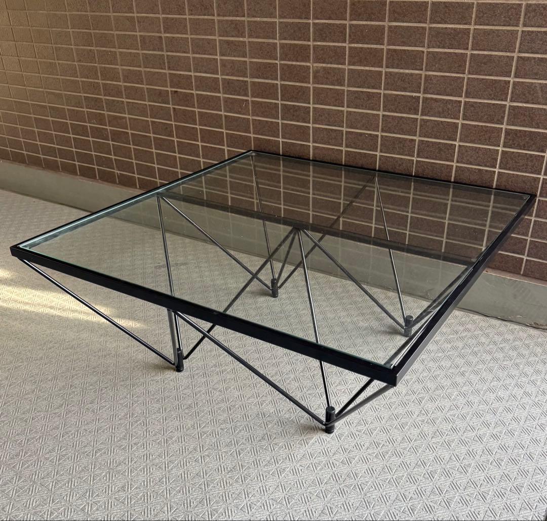 美品 地域限定お届け1000円 強化ガラス センターテーブル ルネセイコウ