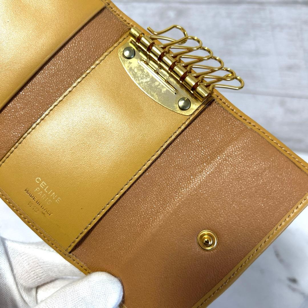美品　CELINE マカダム柄 キーケース セリーヌ　ヴィンテージ