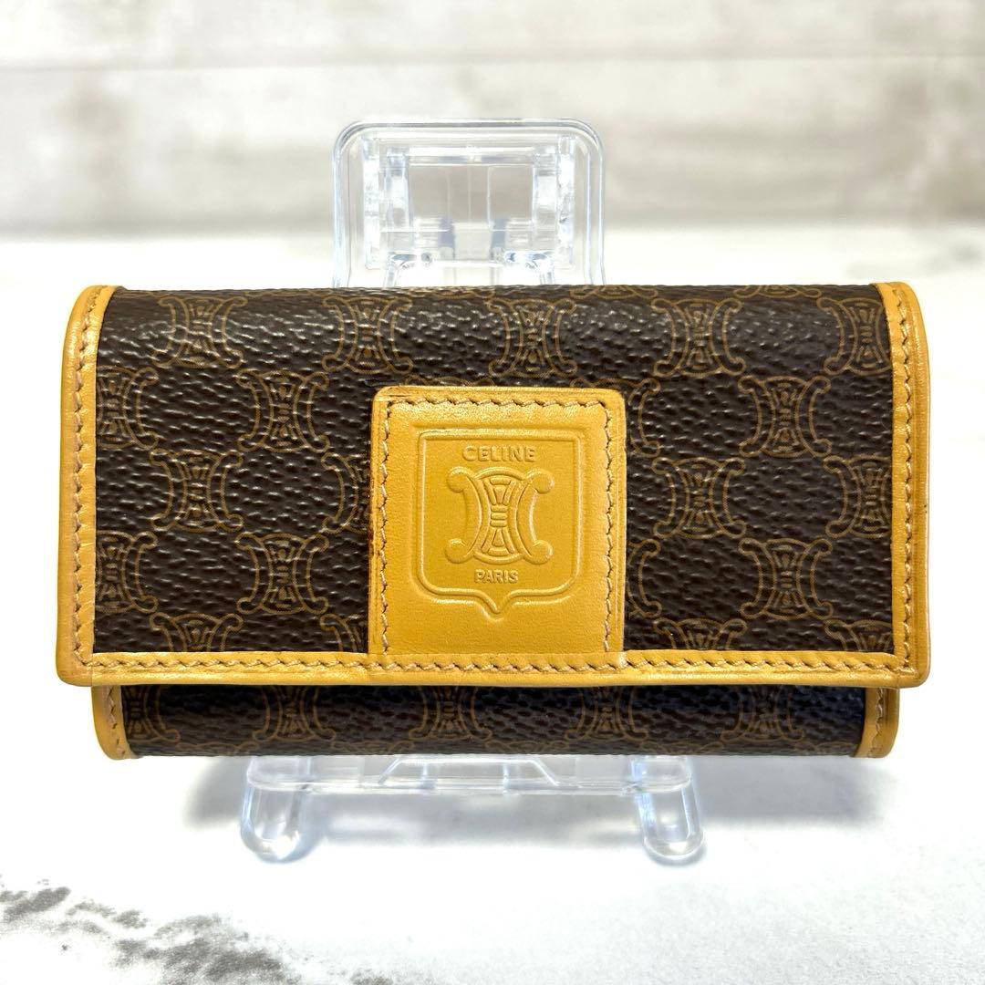 美品　CELINE マカダム柄 キーケース セリーヌ　ヴィンテージ