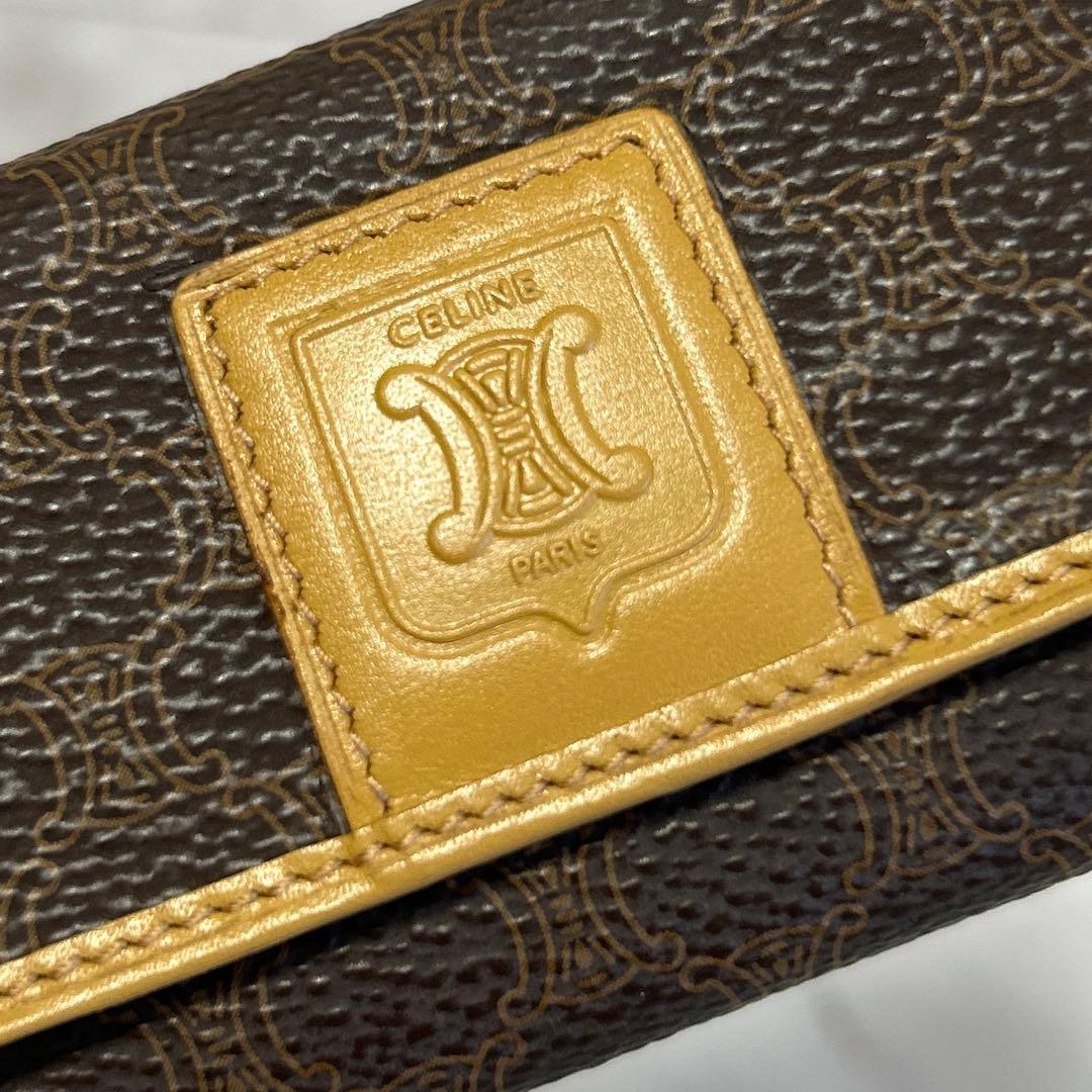美品　CELINE マカダム柄 キーケース セリーヌ　ヴィンテージ