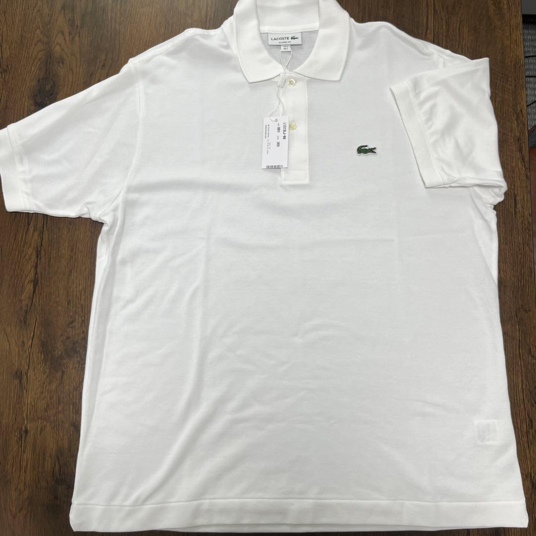新品タグ付き ラコステポロシャツ白　L1212 クラシックフィット