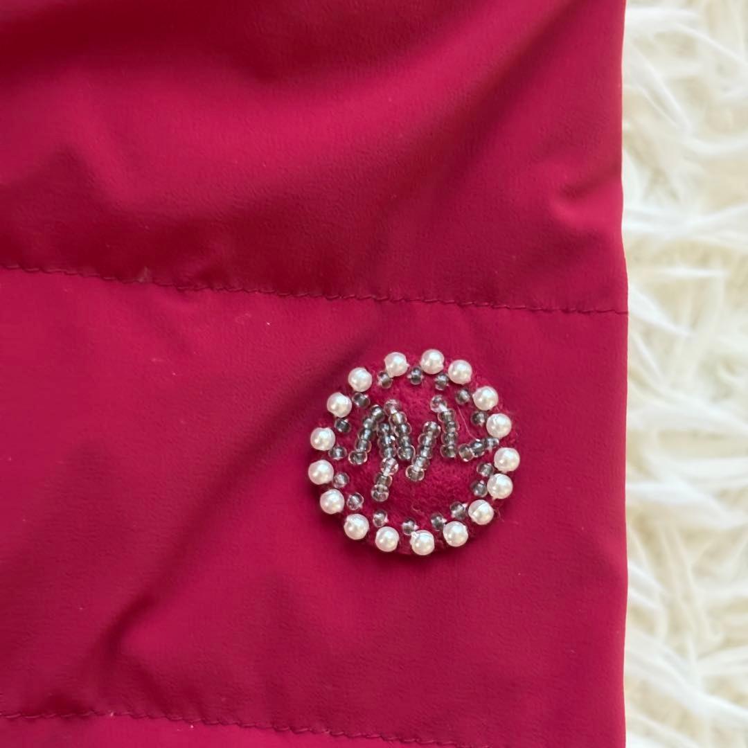 【美品】ダウンコート　リボン　エムズグレイシー　カメリアダブルジップジップ　38