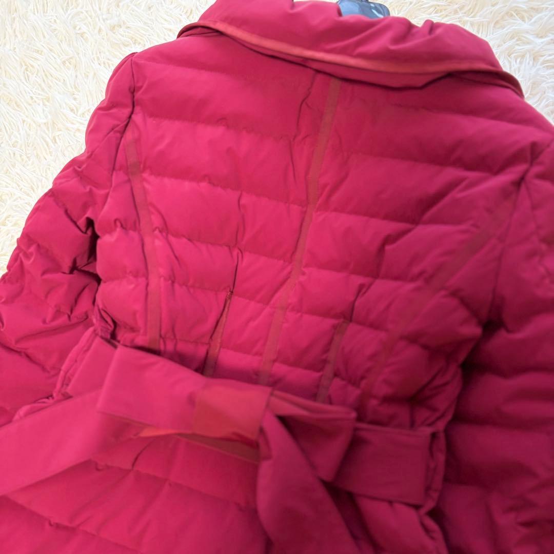 【美品】ダウンコート　リボン　エムズグレイシー　カメリアダブルジップジップ　38