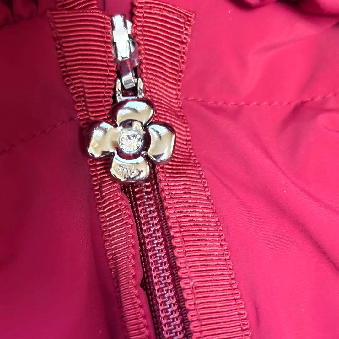 【美品】ダウンコート　リボン　エムズグレイシー　カメリアダブルジップジップ　38