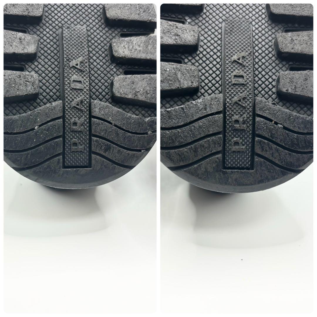 ✨付属品付✨PRADA ソックススニーカー　ニット　スリッポン　ロゴ　ブラック