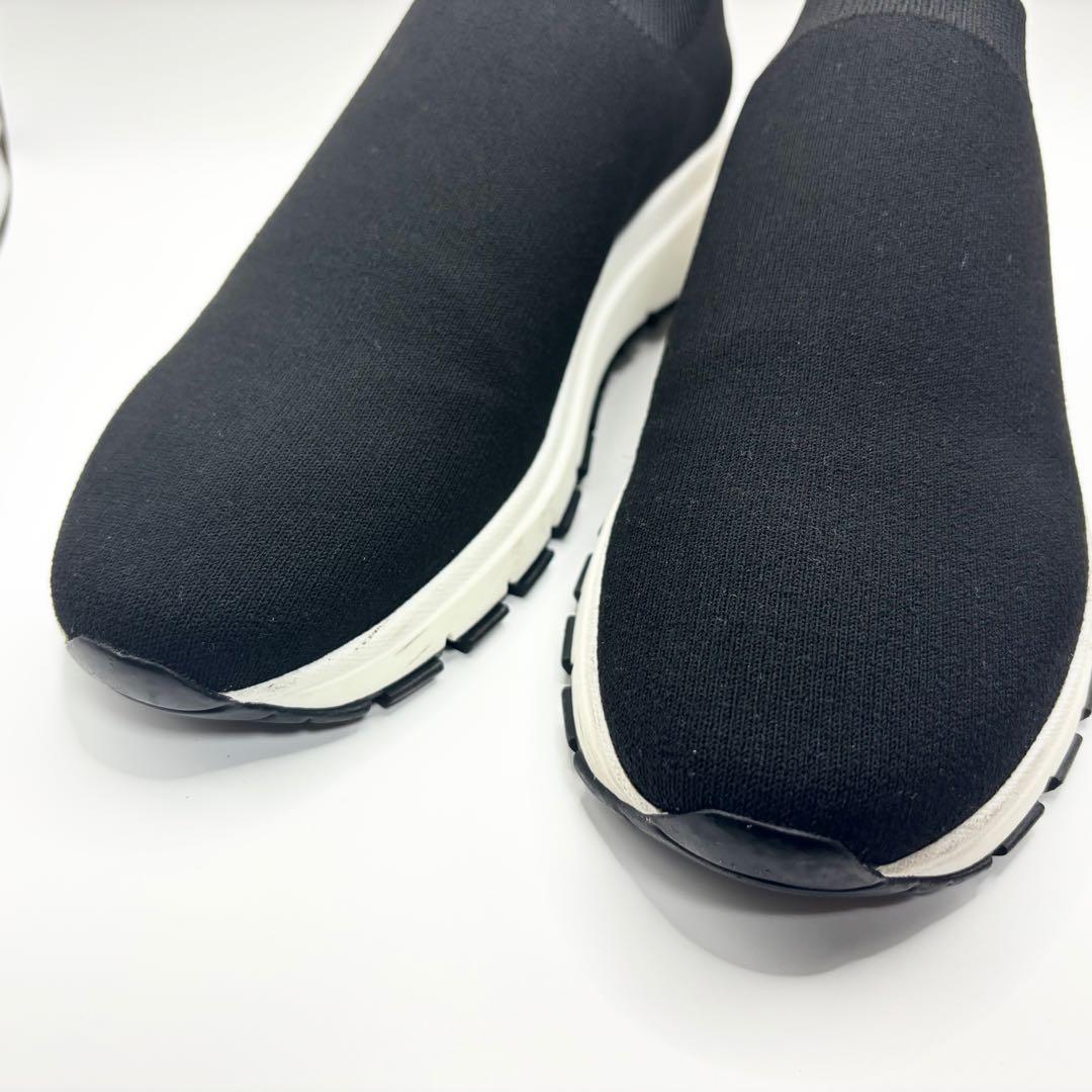 ✨付属品付✨PRADA ソックススニーカー　ニット　スリッポン　ロゴ　ブラック