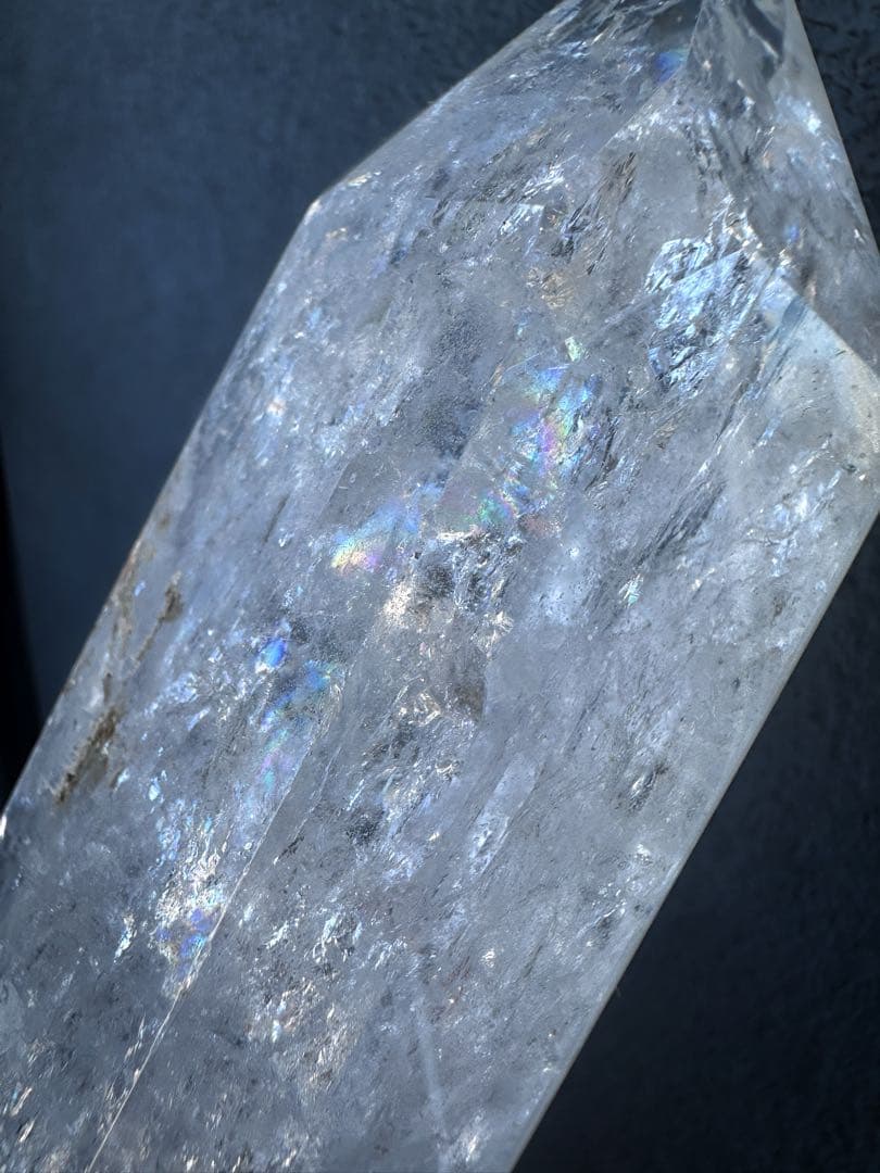 巨大 高品質浄化超強いパワーレインボーヒマラヤクラスターパワーストーンA1101