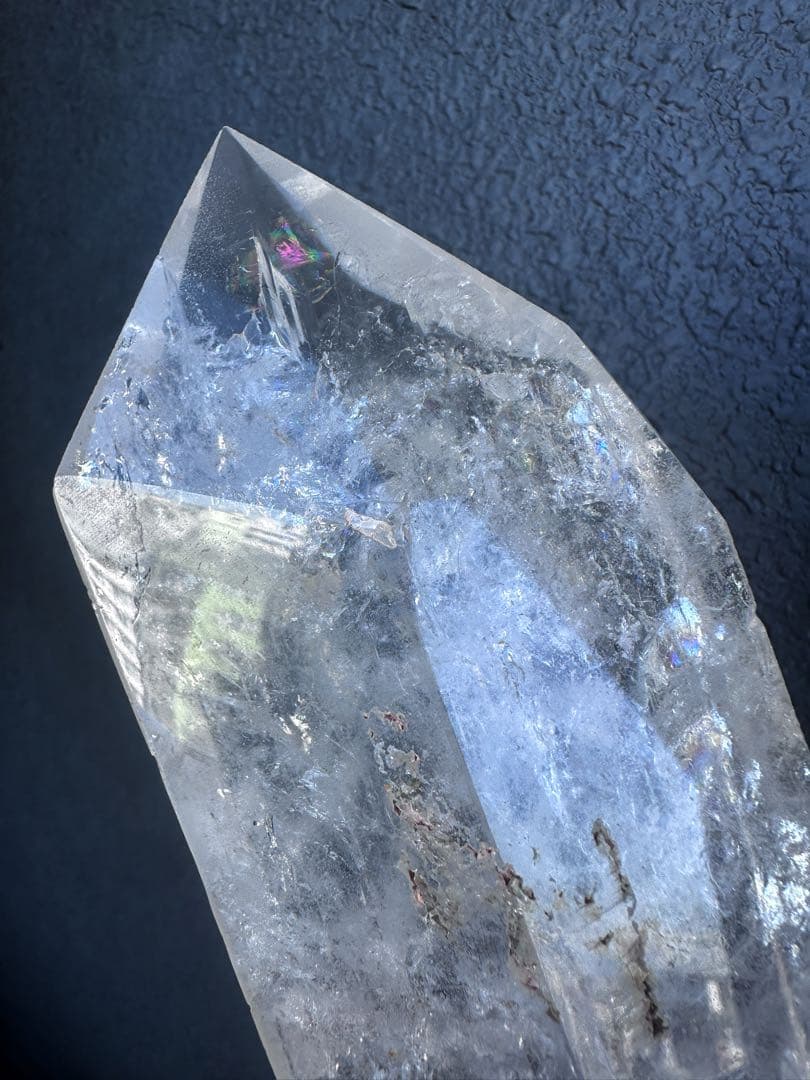 巨大 高品質浄化超強いパワーレインボーヒマラヤクラスターパワーストーンA1101