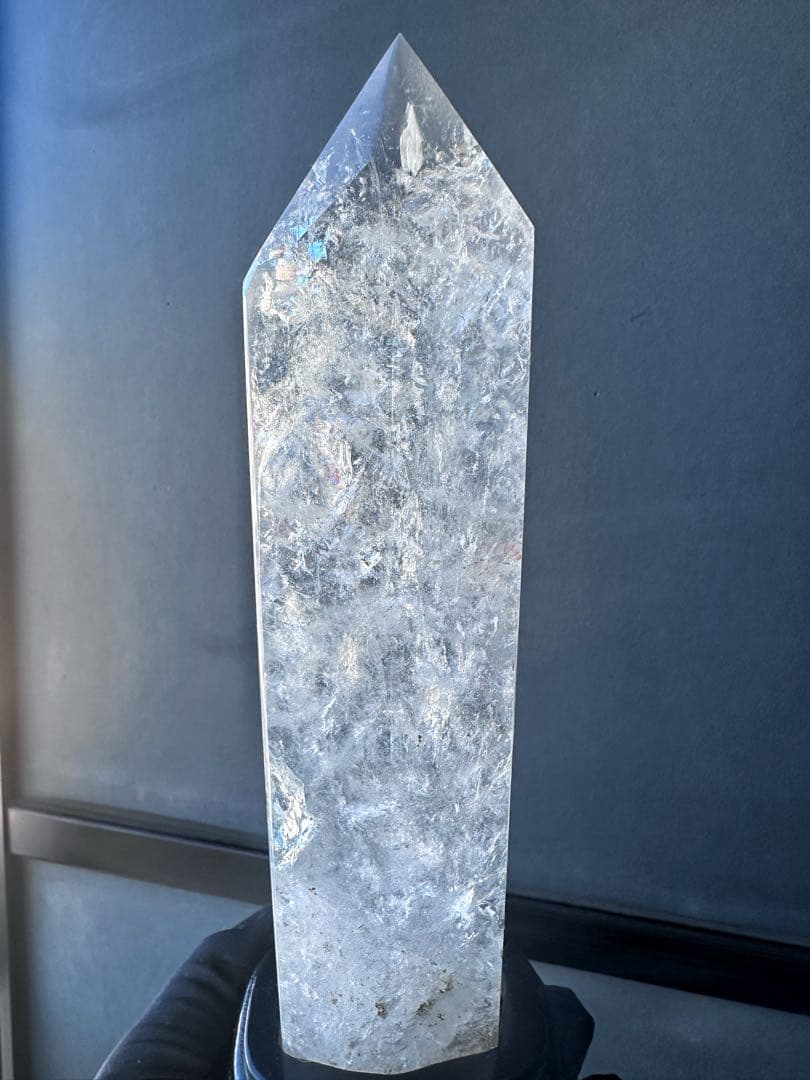 巨大 高品質浄化超強いパワーレインボーヒマラヤクラスターパワーストーンA1101