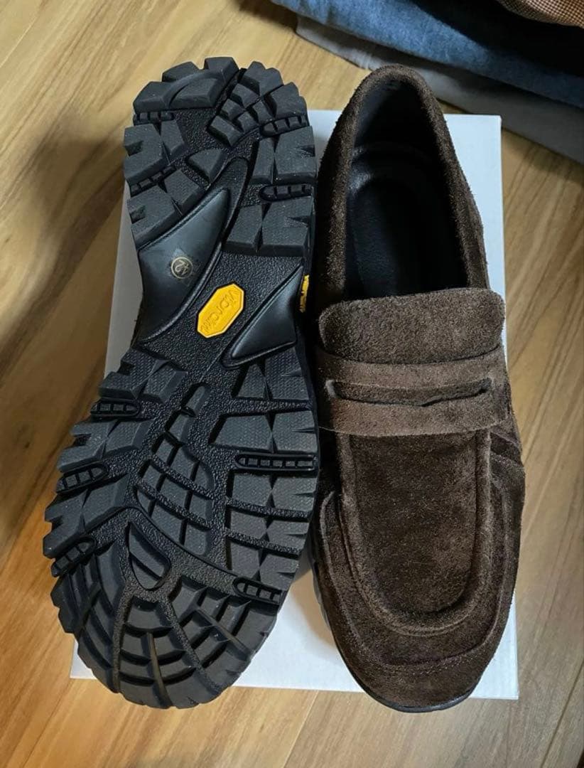 完売品VIBRAM×OPENING ACTローファースニーカー 26.5