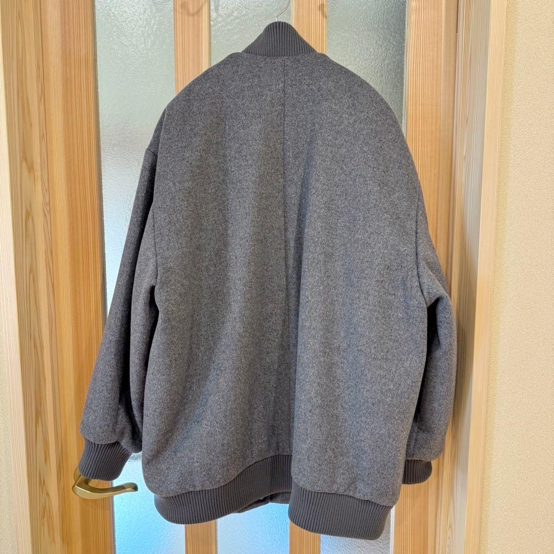 新品♡ウィークエンドマックスマーラ　グレー スタジャン ボンバー　コート　ウール