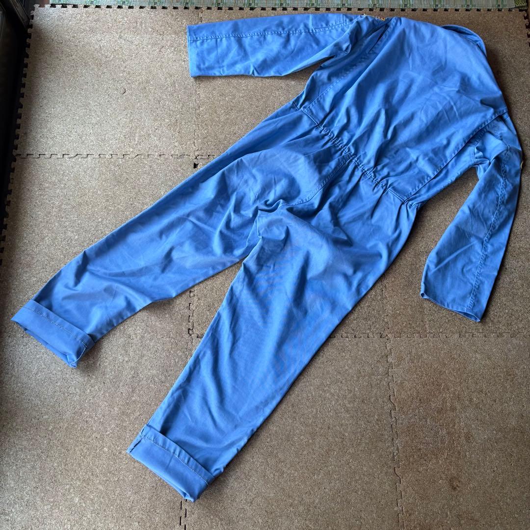 80sビンテージUSA製【NASA・ジャンプスーツ・つなぎ】水色