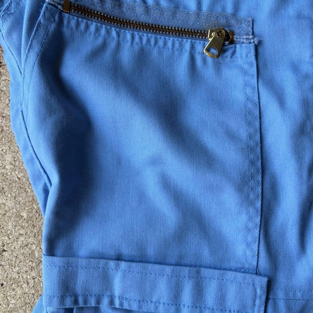 80sビンテージUSA製【NASA・ジャンプスーツ・つなぎ】水色