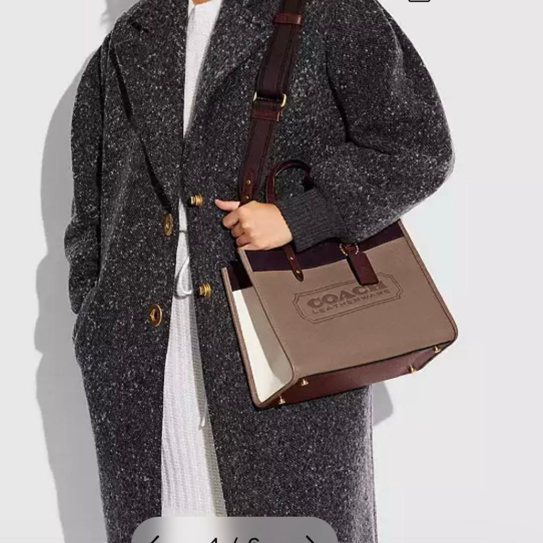 coach フィールド トート 30 カラーブロック ウィズ コーチ バッジ