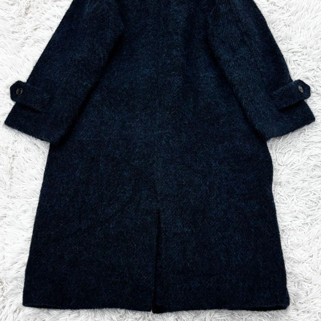 フレームワーク ループツイード バルカラーコート 定価5.7千円 ネイビー