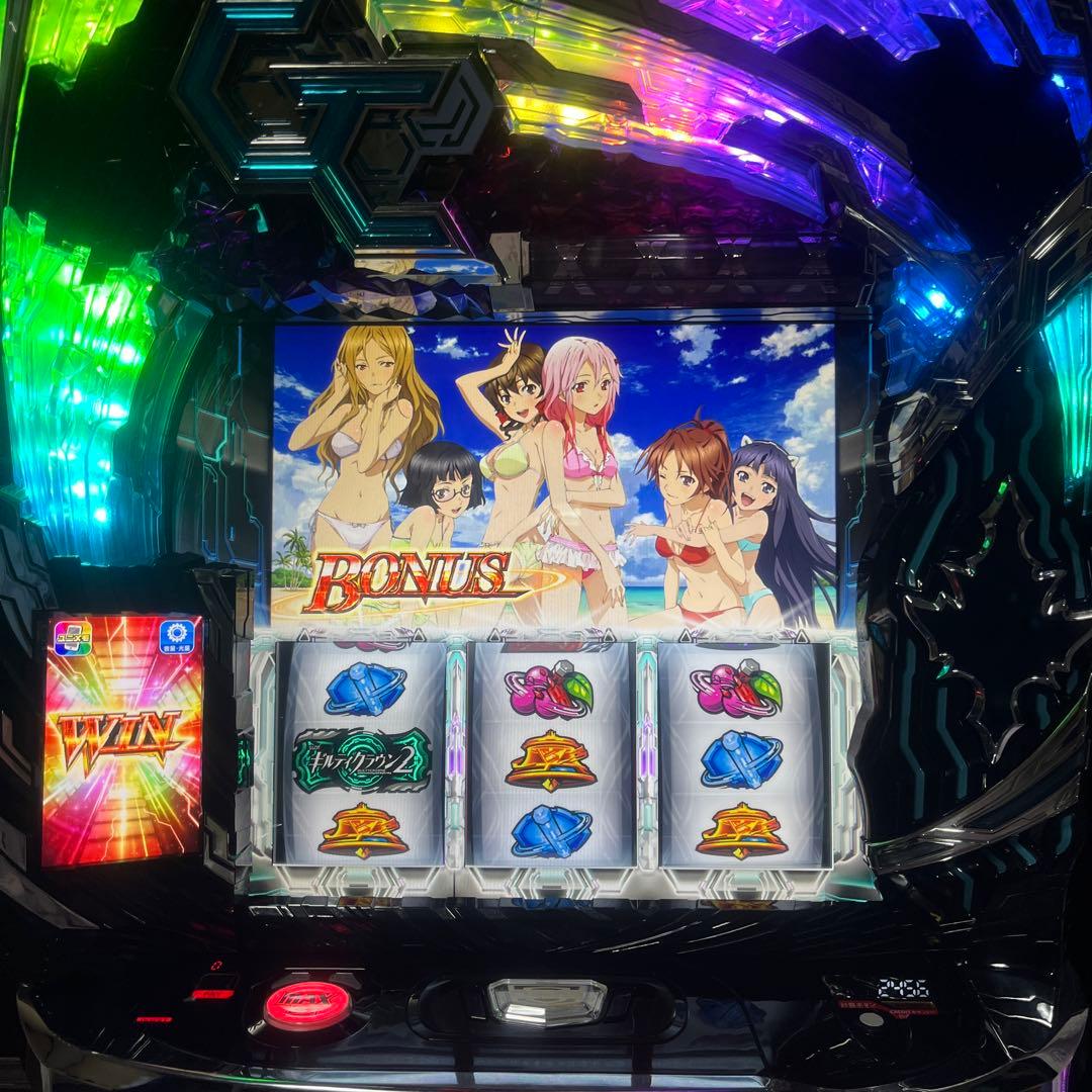 パチスロ実機 ギルティクラウン2 不要機 付 家庭用電源 動作良好