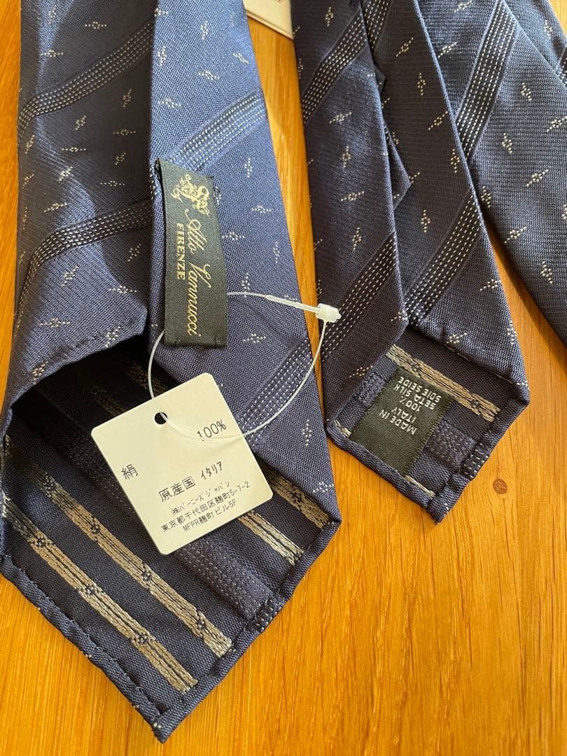 新品未使用アットヴァンヌッチ　セッテピエゲネクタイ Atto Vannucci