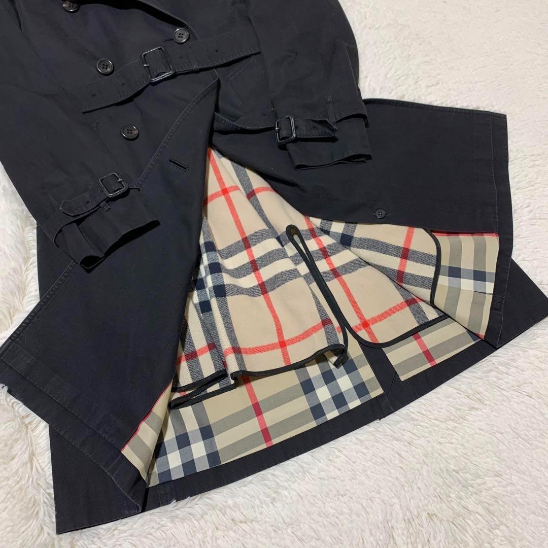 美品　バーバリーロンドン　トレンチコート　メガチェック　ライナー　ベルト　L