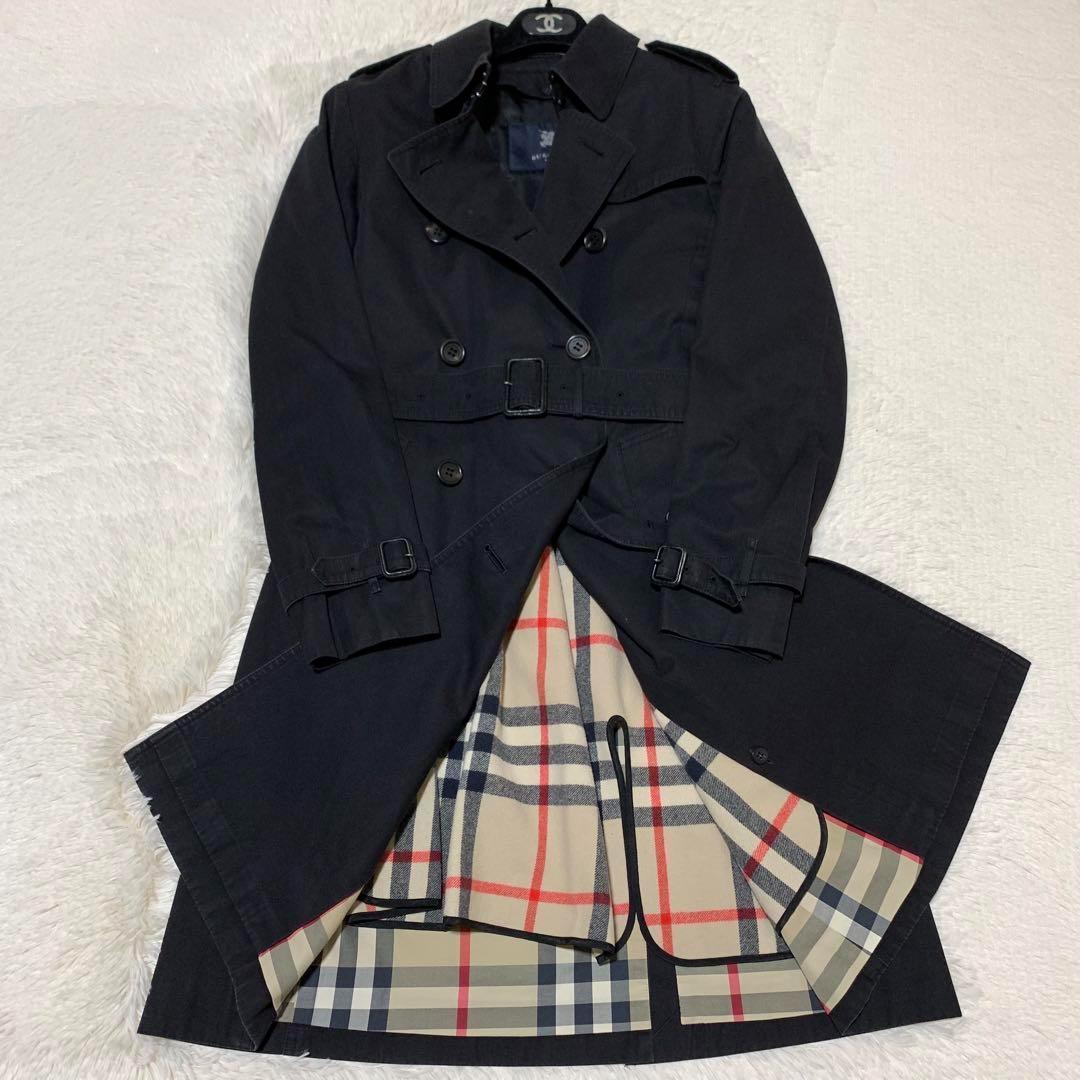 美品　バーバリーロンドン　トレンチコート　メガチェック　ライナー　ベルト　L