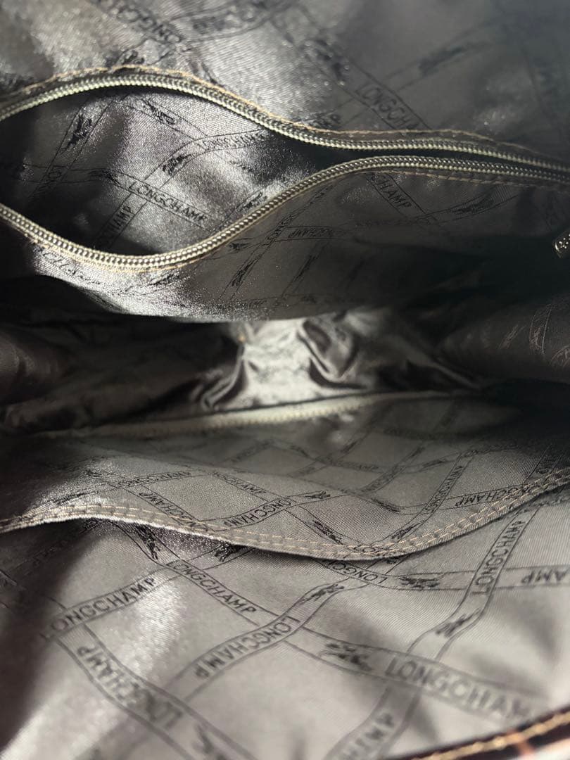 【未使用】ロンシャン 型押しトートバッグ 保存袋付き