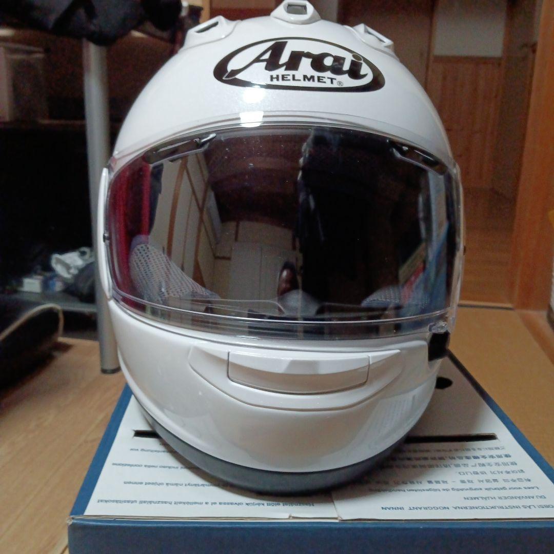 【美品】Arai RX-7X グラスホワイ ト XLサイズ