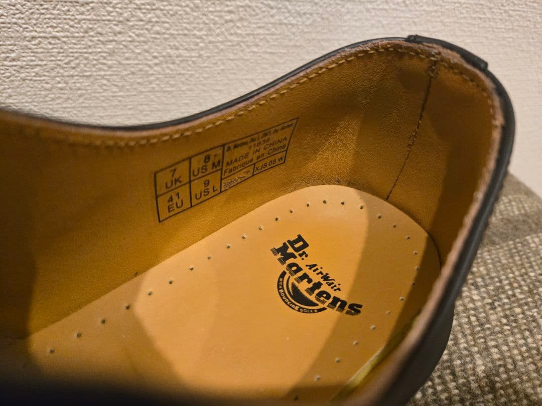 【2回使用のみ美品】Dr.Martens/ドクターマーチン 1461 3ホール
