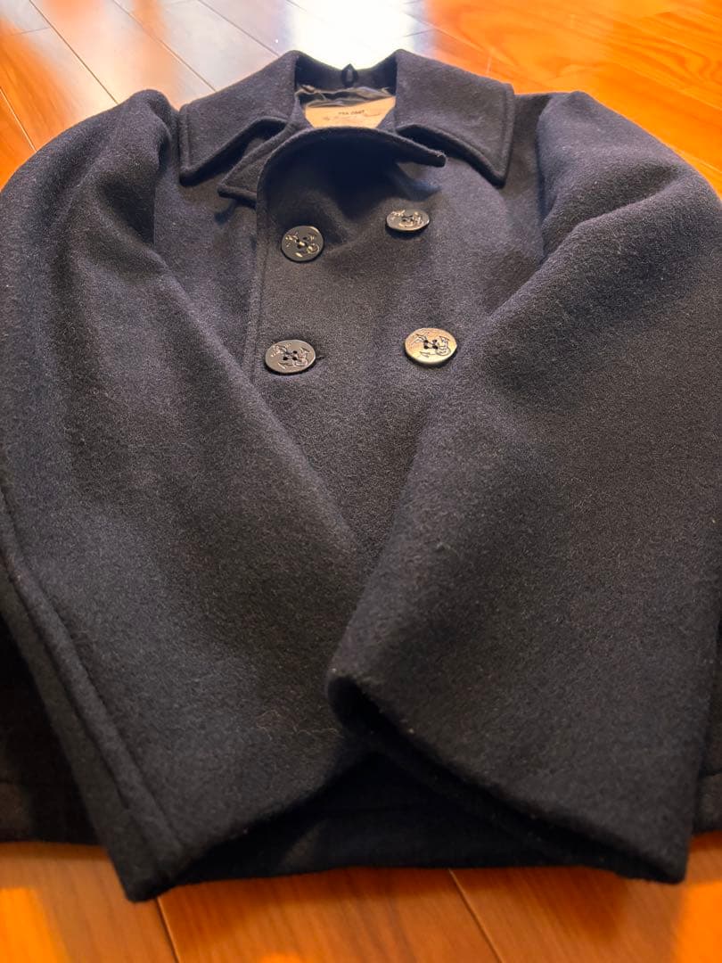 FIDELITY ダークネイビー ショート丈ピーコート Mサイズ