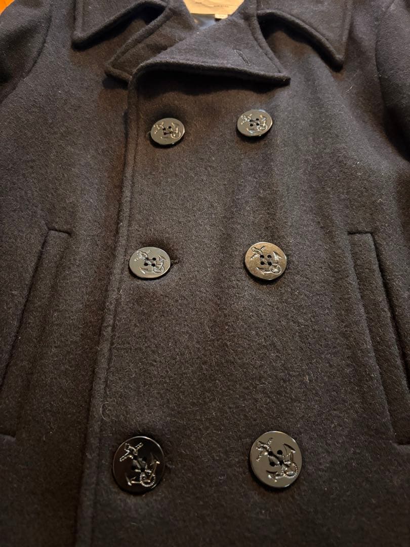 FIDELITY ダークネイビー ショート丈ピーコート Mサイズ