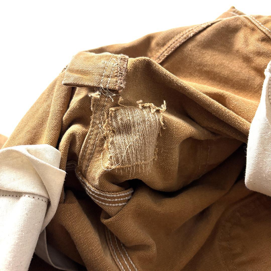 carhartt ダブルニー usa製 W32 L30 ブラウン 鬼フェード