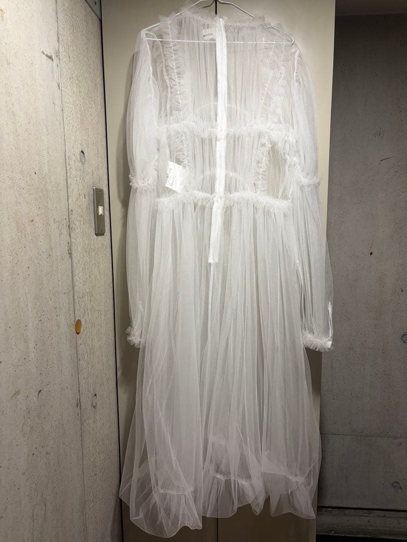 25SS noirkeininomiya チュール　ワンピース　白