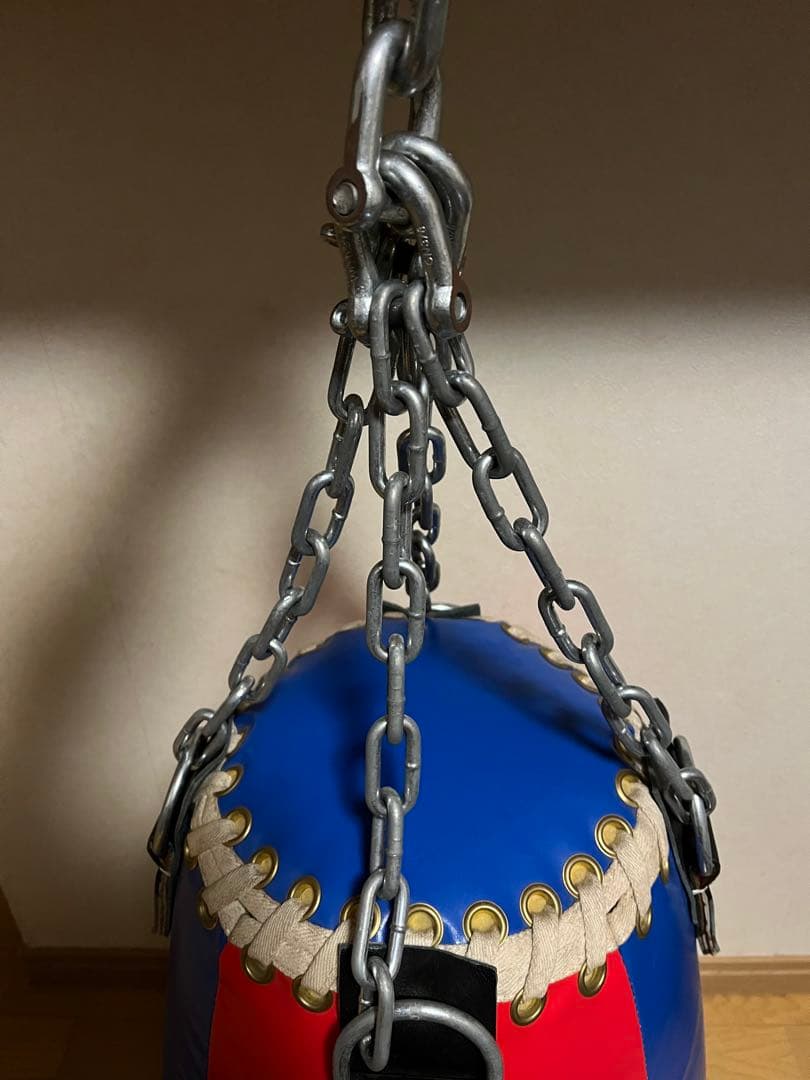 Winning ウイニング　タイミングバッグ　サンドバッグ 赤/青 チェーン付き