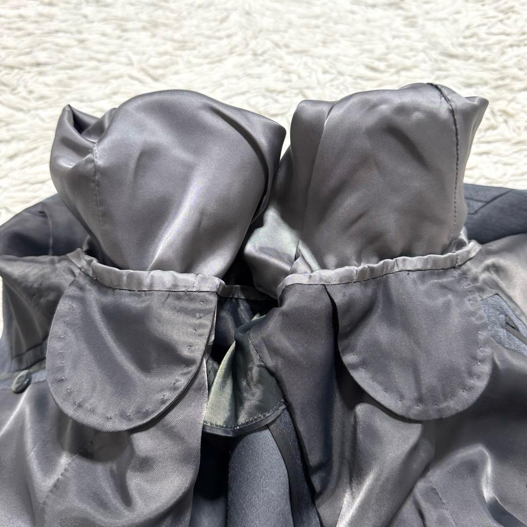 極美品 シルク混 スーツセレクト 光沢 スリーピース セットアップ スーツ A7