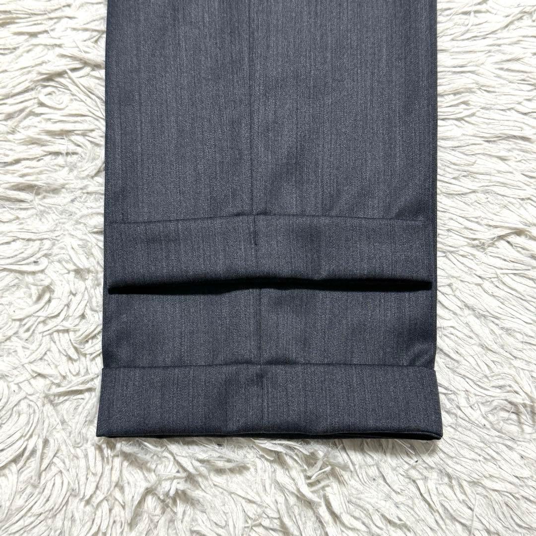 極美品 シルク混 スーツセレクト 光沢 スリーピース セットアップ スーツ A7