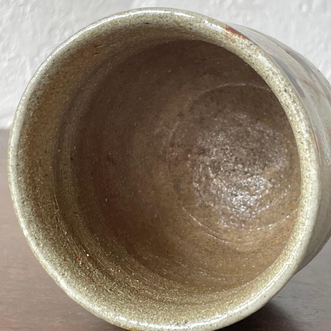 人間国宝　浜田庄司　鉄絵　湯呑　共箱　酒器　ぐい呑　としても