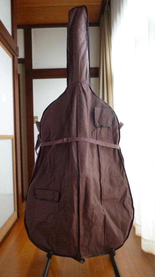 コントラバス ソフトケース （布製 ブラウン 緩衝材なし）