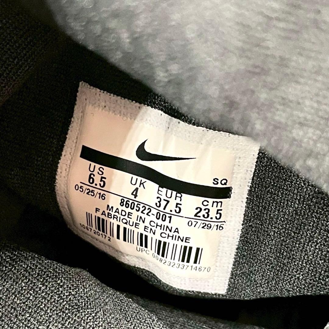 ナイキ スニーカー エアフォース1 アップステップ 黒 23.5cm Y1458