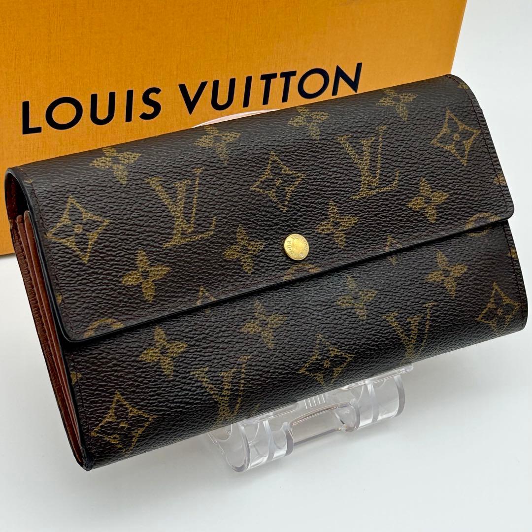 ルイ ヴィトン モノグラム ポシェット ポルトモネ クレディ 長財布 2枚