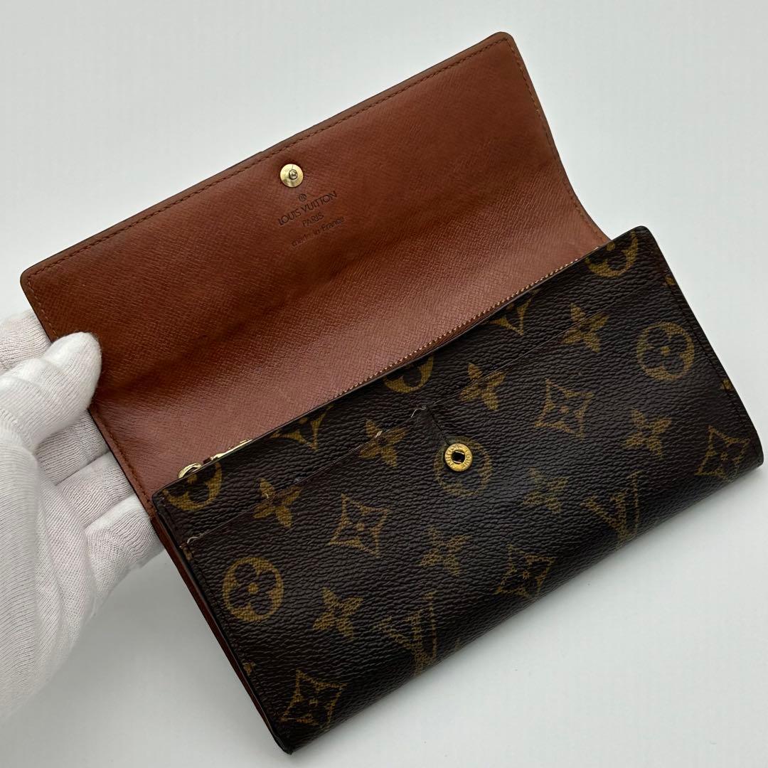 ルイ ヴィトン モノグラム ポシェット ポルトモネ クレディ 長財布 2枚