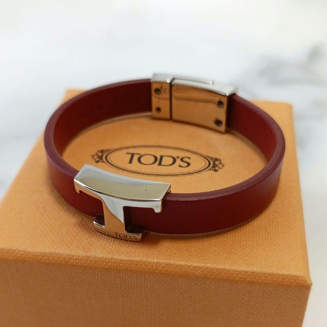 TOD'S トッズ T タイムレス レザーブレスレット