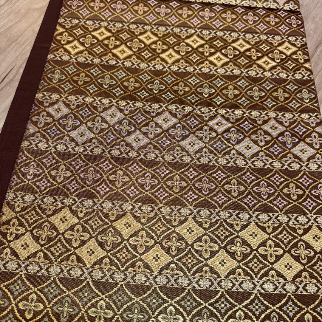 超美品　西陣織 箔屋清兵衛 六通柄　袋帯 正絹 逸品　正絹　現代　着物　455