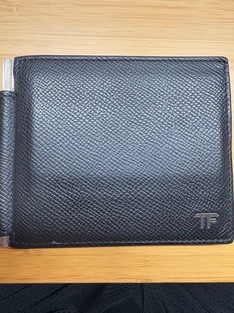 TOM FORD レザー マネークリップ ブラック