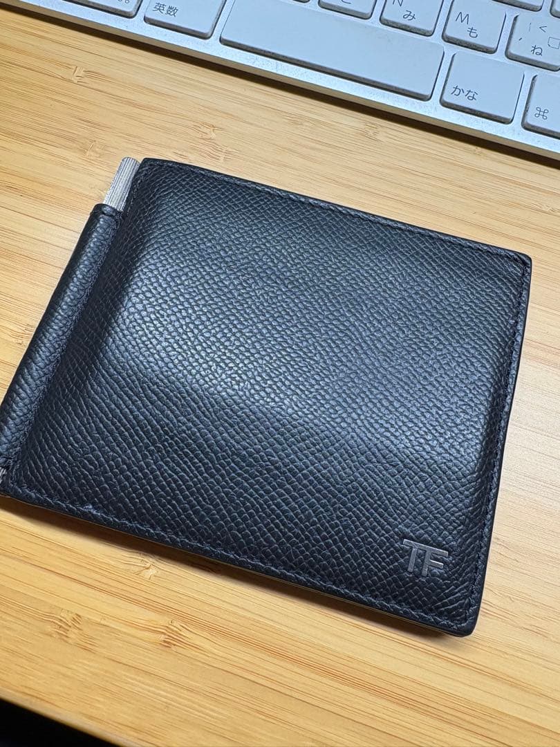 TOM FORD レザー マネークリップ ブラック